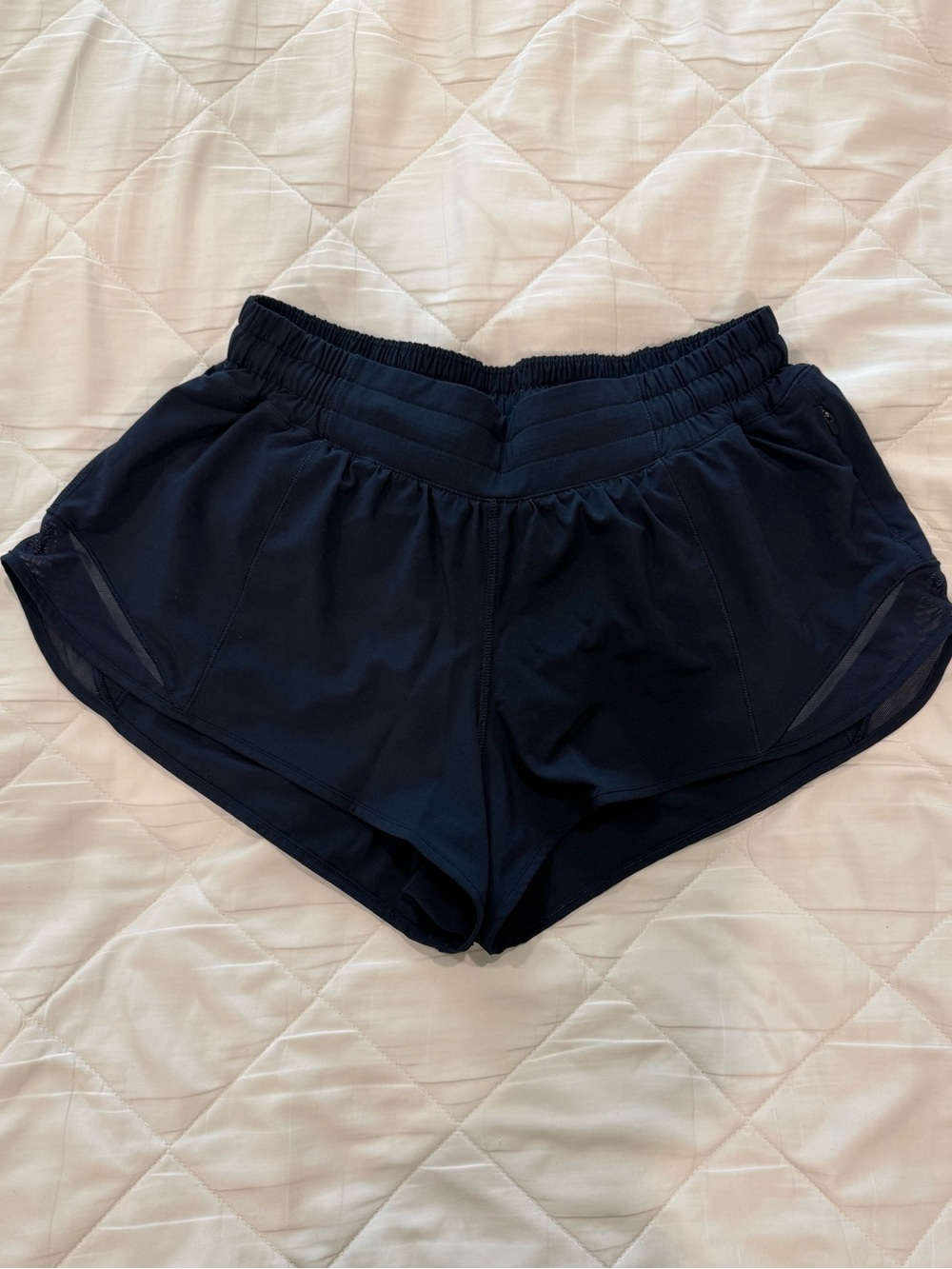 Navy Lululemon Hotty Hot Short 2.5”